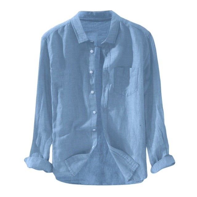 2020 Summer Plus Size Men's Baggy Solid Cotton