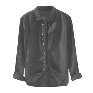 2020 Summer Plus Size Men's Baggy Solid Cotton