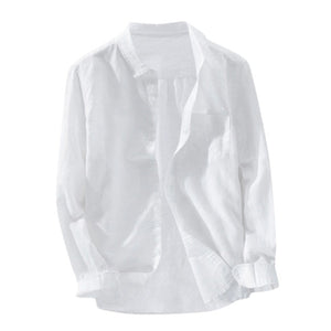 2020 Summer Plus Size Men's Baggy Solid Cotton